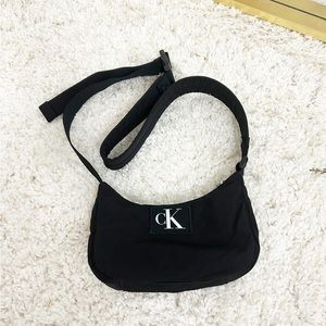 Calvin Klein Nylon Shoulder Bag/ Crossbody in Black